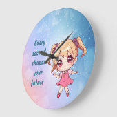 Every second shapes your future ラージ壁時計 (傾斜)