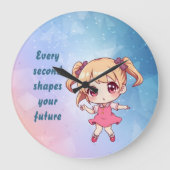 Every second shapes your future ラージ壁時計 (正面)