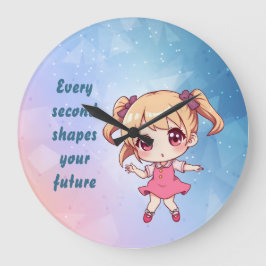 Every second shapes your future ラージ壁時計