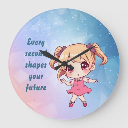 Every second shapes your future ラージ壁時計 (正面)