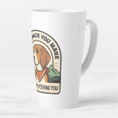 Every Snack You Make Beagle Watching You Mug カフェラテマグ (右アングル)