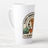 Every Snack You Make Beagle Watching You Mug カフェラテマグ (左アングル)