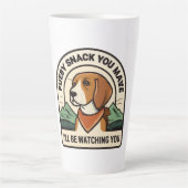 Every Snack You Make Beagle Watching You Mug カフェラテマグ (正面)