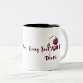 Every Soul Will Taste Death Gothic Withered Rose ツートーンマグカップ (正面右)