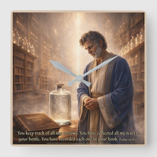 Every Tear Remembered  スクエア壁時計 (正面)