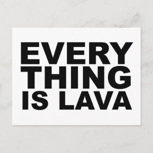EVERY THING IS LAVA 火山の噴火 Tシャツ マグカップ 帽子 マウスパッド ポストカード