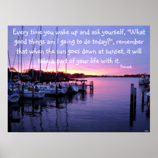 Every time you wake up and ask... ポスター