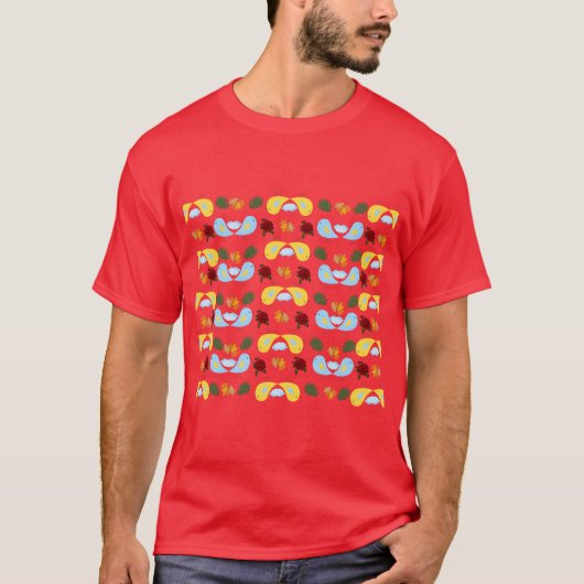 Everybirdy ゴールデン+バード パターン ボーイ tシャツ (正面)