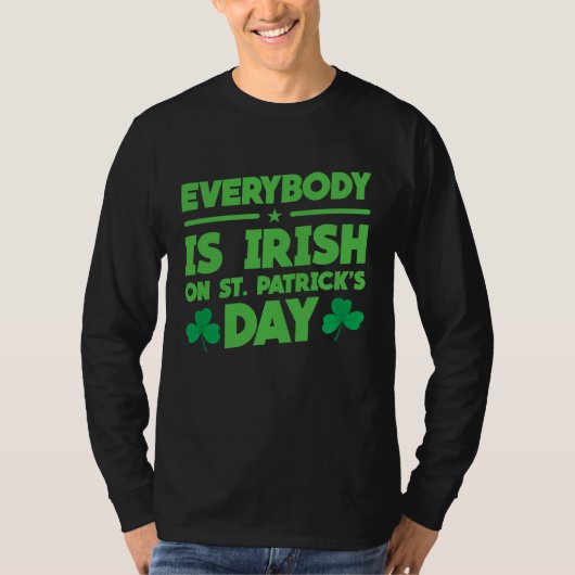 Everybody is Irish on St Patricks Day costume Men  Tシャツ (正面)