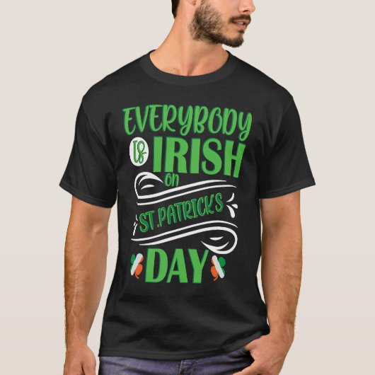 Everybody is Irish on St Patricks Day costume Men  Tシャツ (正面)