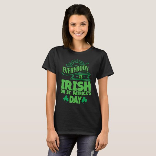 Everybody is Irish on St Patricks Day costume Men  Tシャツ (正面フル)