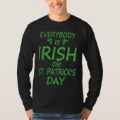 Everybody is Irish on St Patricks Day costume Men  Tシャツ (正面)