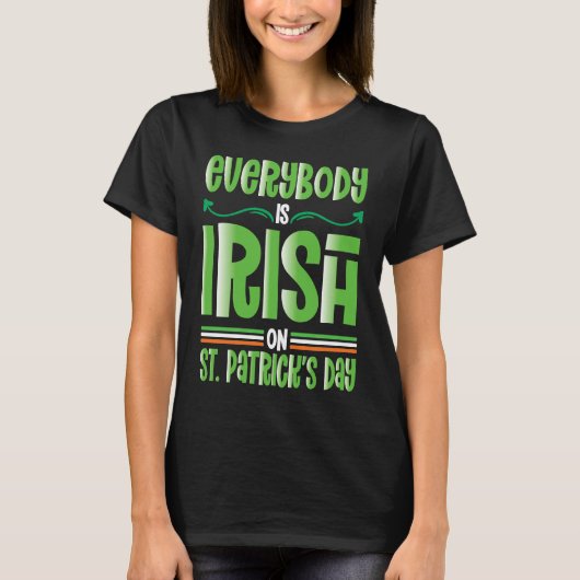 Everybody is Irish on St Patricks Day costume Men  Tシャツ (正面)