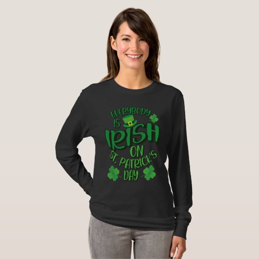 Everybody is Irish on St Patricks Day costume Men  Tシャツ (正面フル)
