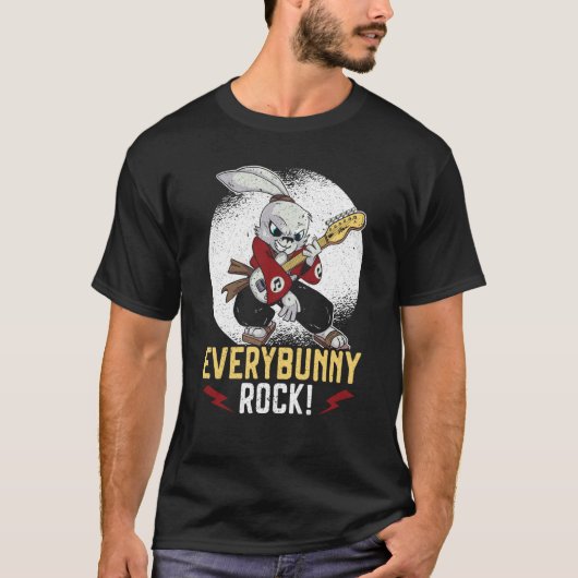 Everybunny Rock Rabbit Whisperer Animal Bunny  Roc Tシャツ (正面)