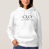 Everyday Casual Hoodie – CEO Mode On パーカ (正面)