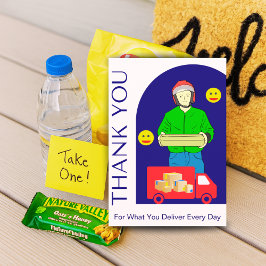 Everyday Delivery Driver Card With Your Message サンキューカード