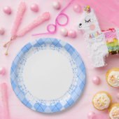 Everyday_Dinner_Paper-Plates (c) Lace-Blue_Argyle ペーパープレート (パーティー)