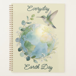 Everyday Earth Day Hummingbird Bird プランナー手帳