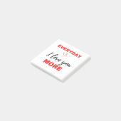 Everyday I Love You More Black ポストイット (アングル)
