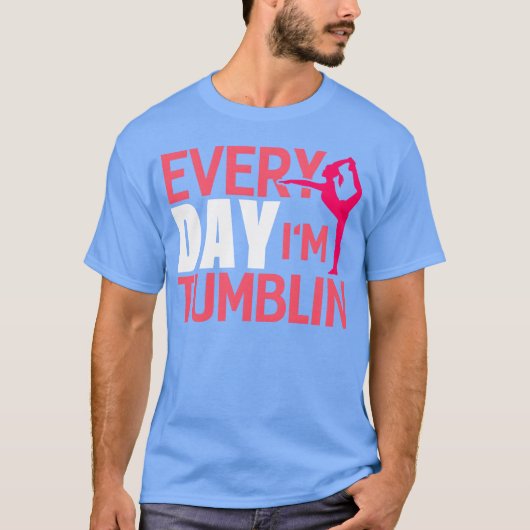 Everyday Imumbling Funny Gymnasticumbling 70s retr Tシャツ (正面)
