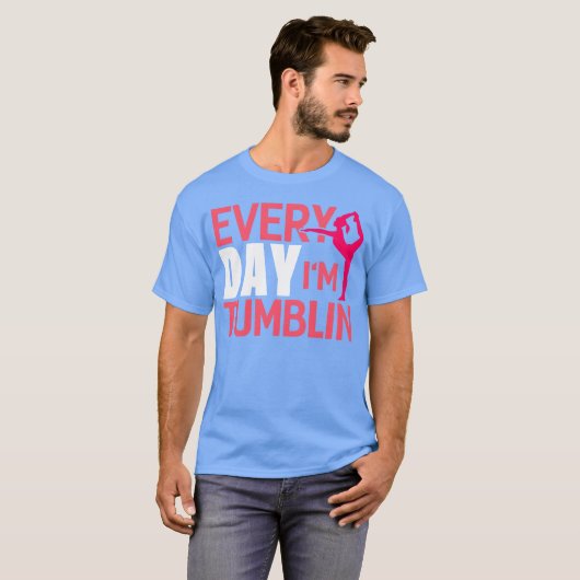 Everyday Imumbling Funny Gymnasticumbling 70s retr Tシャツ (正面フル)