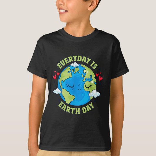 Everyday Is Earth Day 祝 Earth Day Environm Tシャツ (正面)