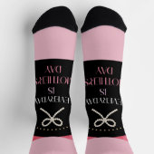 Everyday is Mothers Day Elegance Pink Bow Socks ソックス (上部)