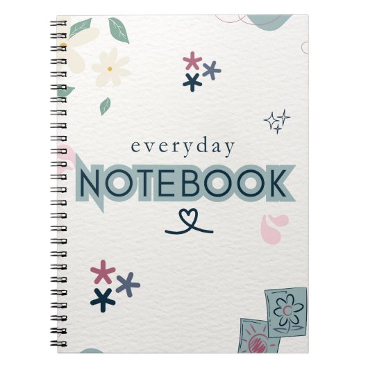 everyday love, notebook for daily notes ノートブック (正面)