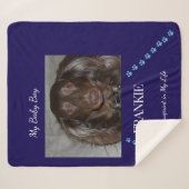 Everyday Pawprint Keepsake シェルパブランケット (正面(横))