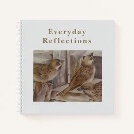 Everyday Reflections Notebook Sparrow Art Journal ノートブック