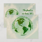 Everyday should be Earth Day シーズンポストカード (正面/裏面)