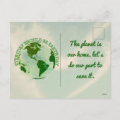 Everyday should be Earth Day シーズンポストカード (裏面)