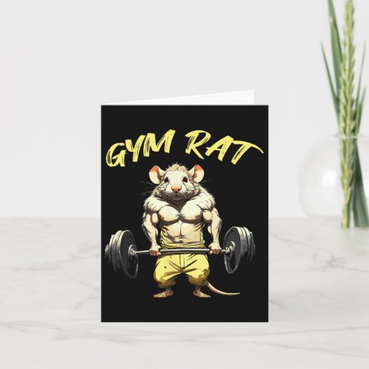 Everyday Staples Gym Rat Fitness Bodybuilding Art  カード (正面)