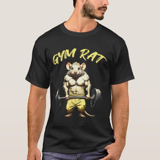 Everyday Staples Gym Rat Fitness Bodybuilding Art  Tシャツ (正面)
