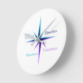 Everyday Symbols Wall Clock ラウンド壁時計 (傾斜)
