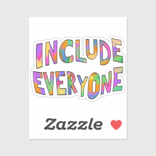 Everyoneを含むタイポグラフィ神経多様性 シール (シート)