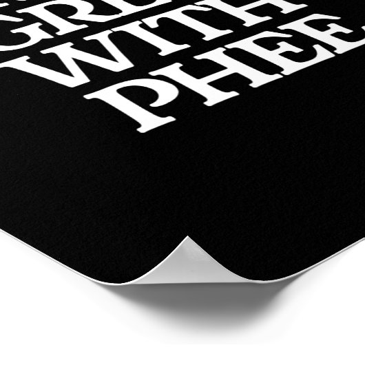 Everyone Agrees With Phee Funny Saying Quote Gift  ポスター (角)