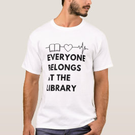 Everyone BelongsライブラリことわざBookworm 読's Tシャツ