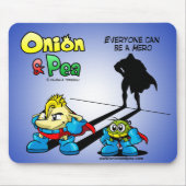 Everyone can be a Hero Onion & Pea mousepad. マウスパッド (正面)