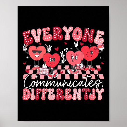Everyone Communicates Differently Special Educatio ポスター (正面)