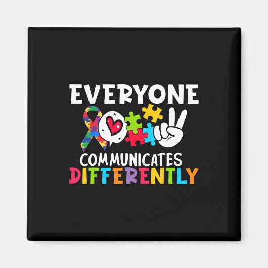 Everyone Communicates Differently Speech Therapy  マグネット (正面)