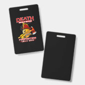 Everyone Fire Firemansでの死のスマイル バッジ (正面&裏面)