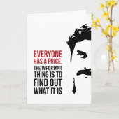 Everyone has a price カード (黄色い花)