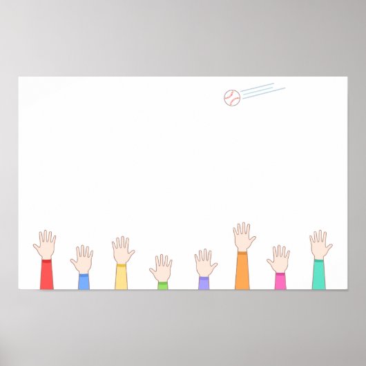 Everyone is aiming for that home run catch. ポスター (正面)