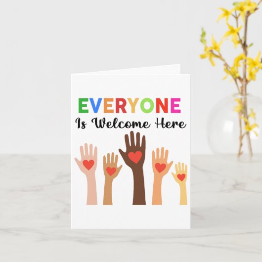Everyone Is Welcome Here先生 カード (黄色い花)