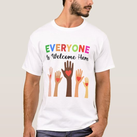 Everyone Is Welcome Here先生 Tシャツ (正面)