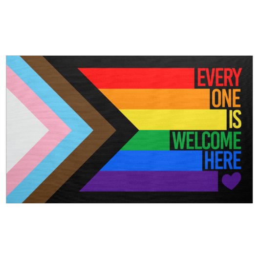 Everyone is Welcome Here (Progressプライド)フラグ ファブリック (ヤード)