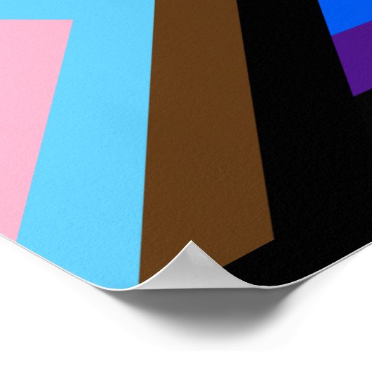 Everyone is Welcome Here (Progressプライド)フラグ ポスター (角)