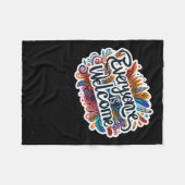 Everyone Is Welcome Sticker フリースブランケット (正面(横))